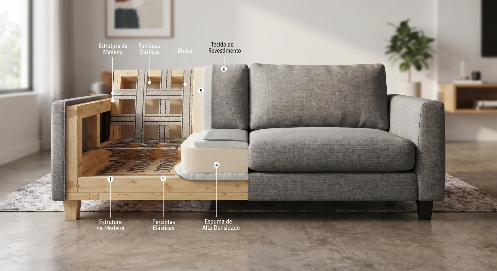 Por Detrás do Conforto: Conheça a Anatomia do seu Sofá e Quando Está na Hora de o Restaurar